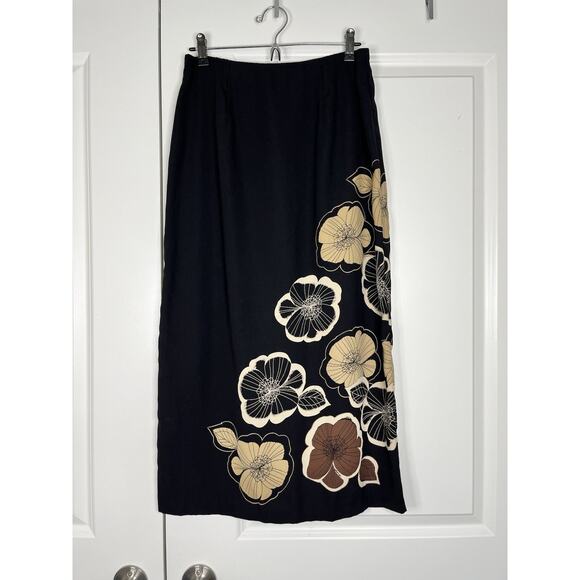 AGB Byer California Floral Maxi Skirt Size M - Picture 1 of 4